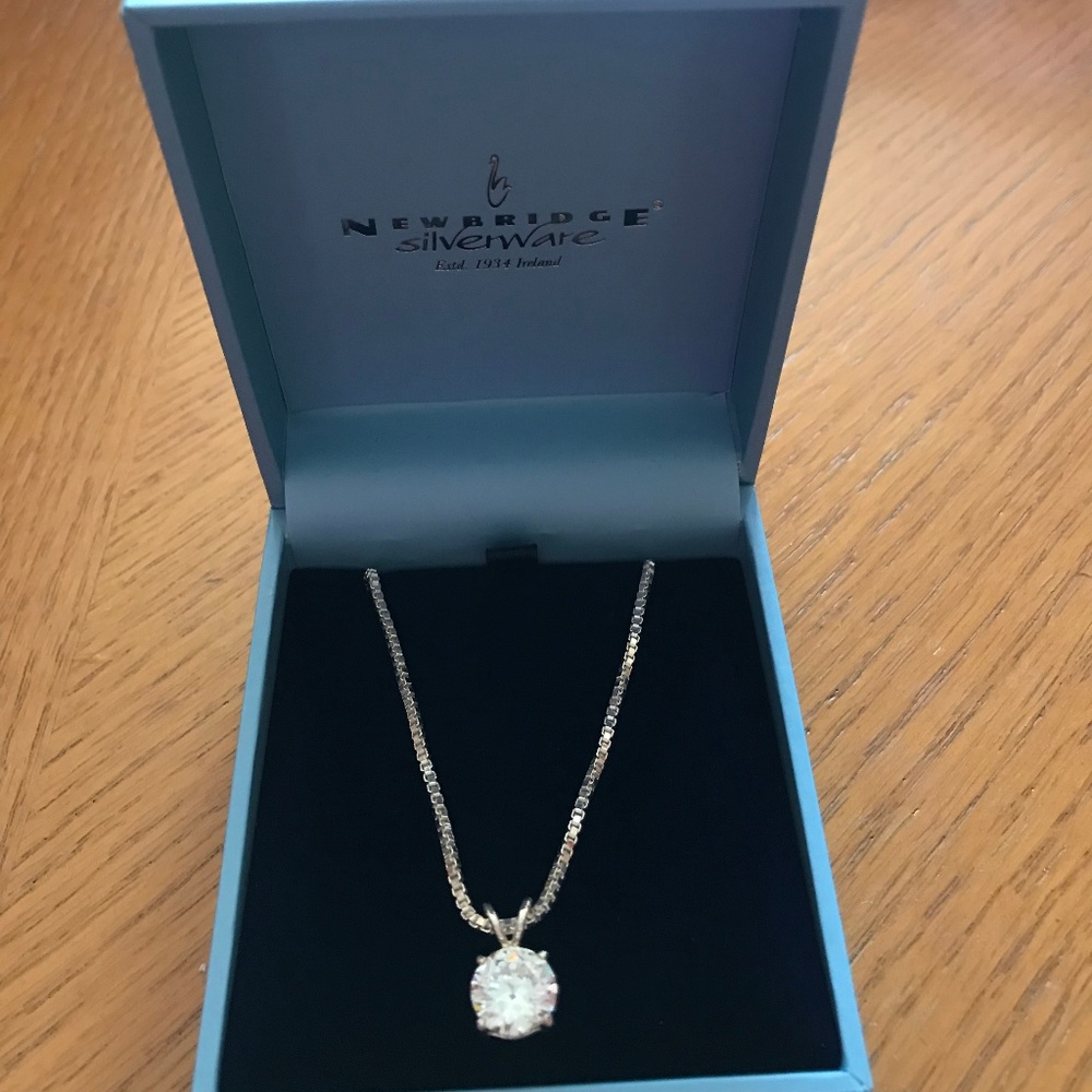 Newbridge Silver Diamond Pendant Necklace